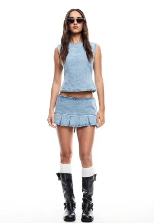 Lioness Denim^Miracle Mini Skirt