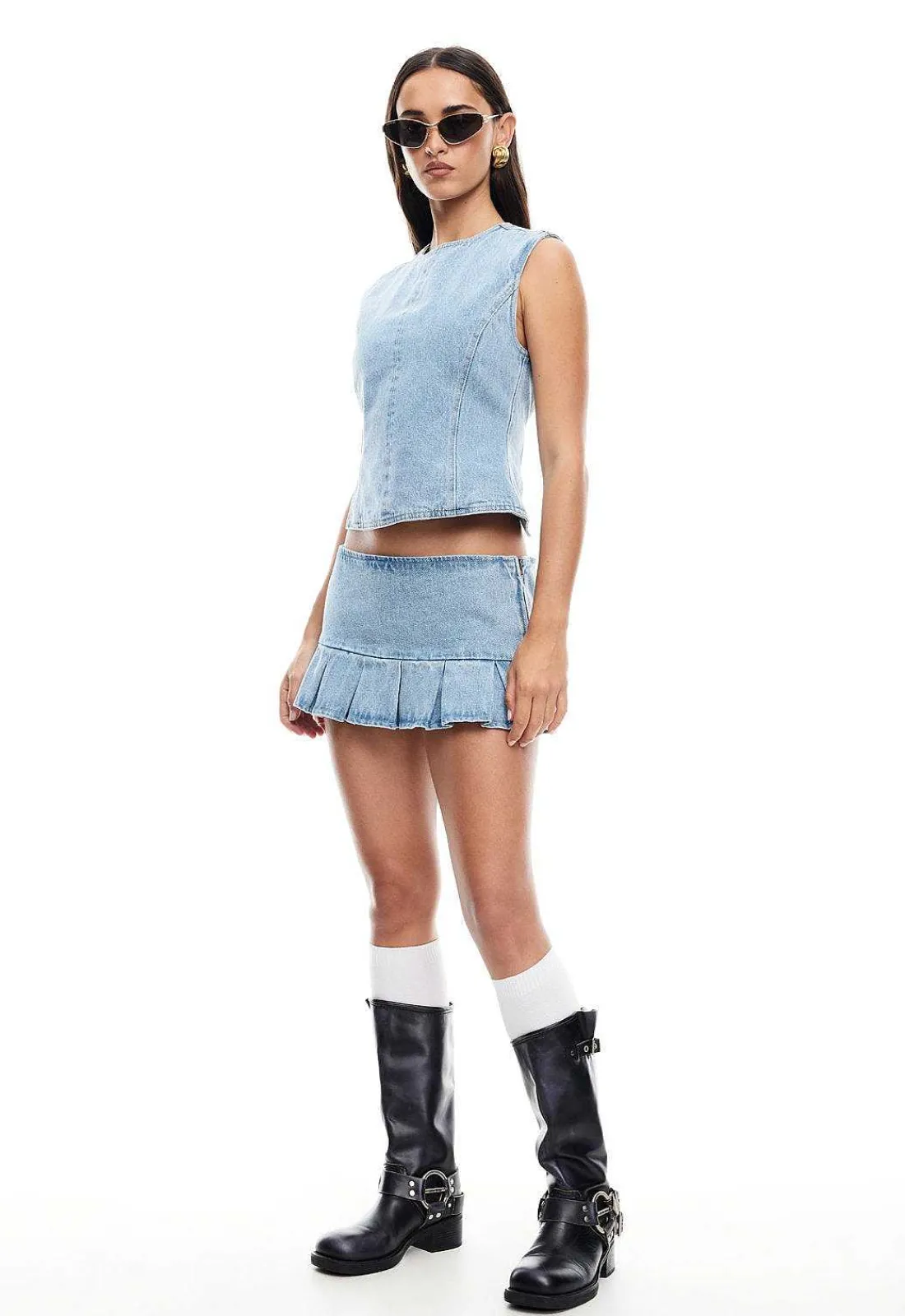 Lioness Denim^Miracle Mini Skirt