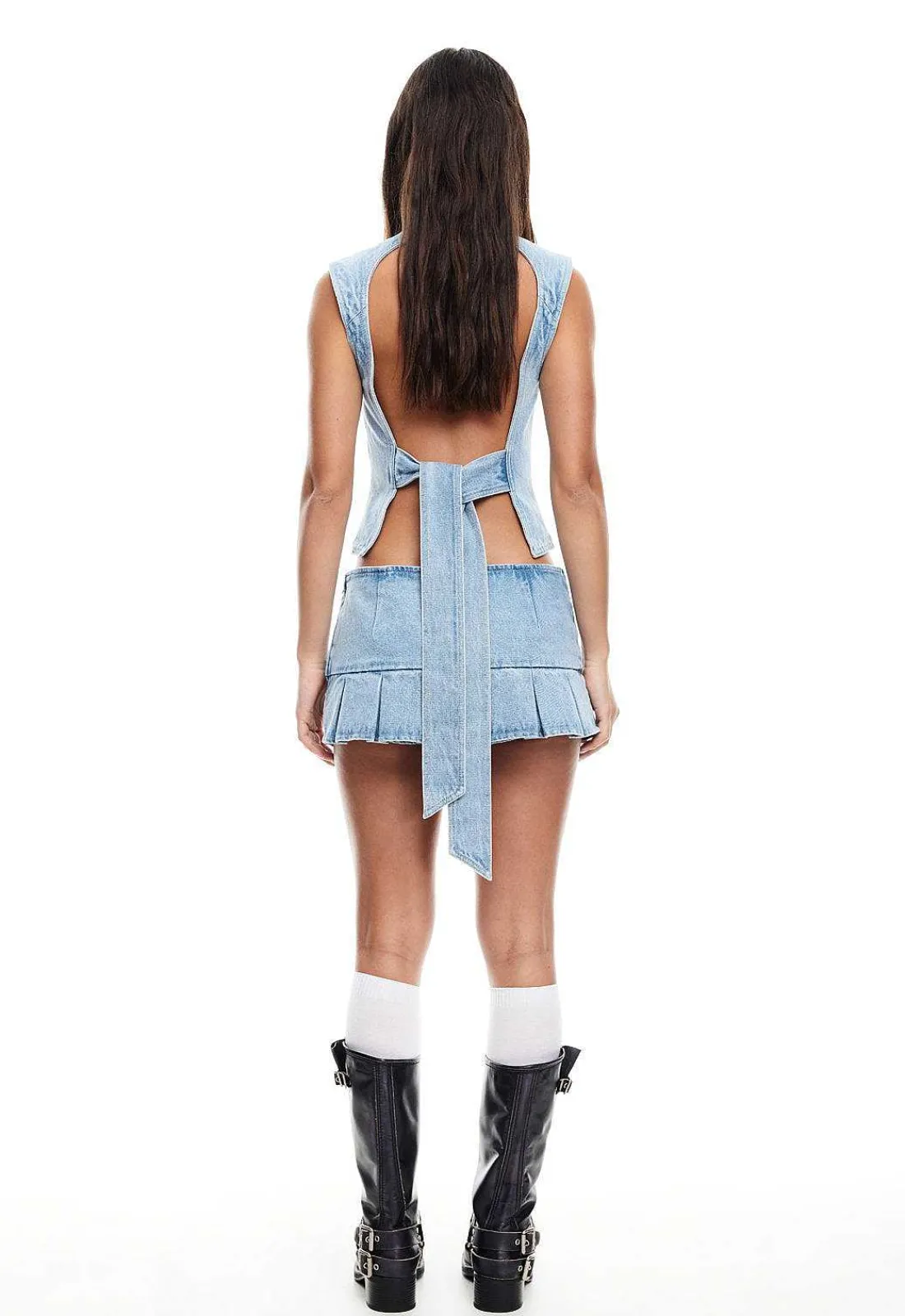 Lioness Denim^Miracle Mini Skirt